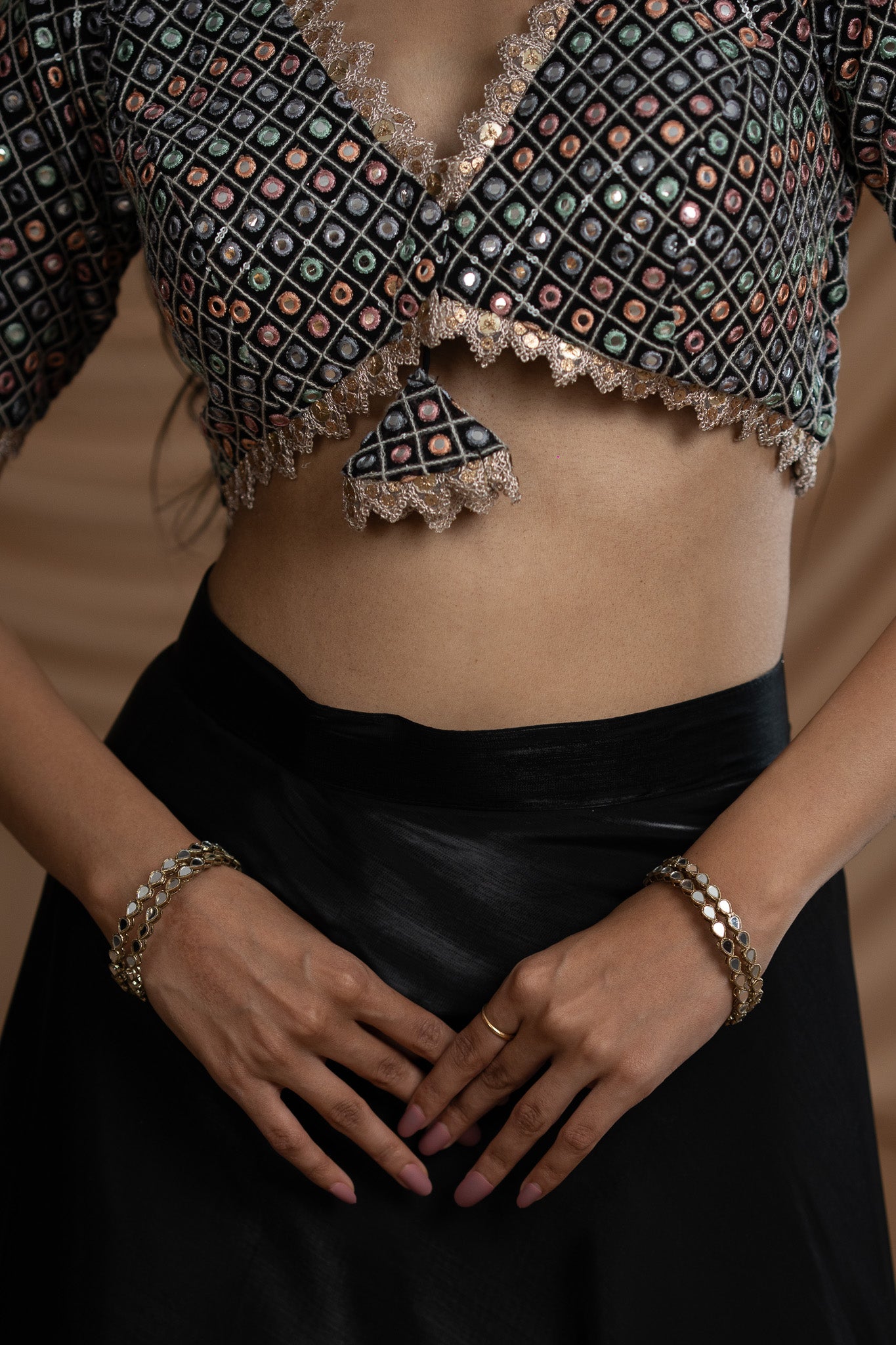 Black Airy Organza Skirt