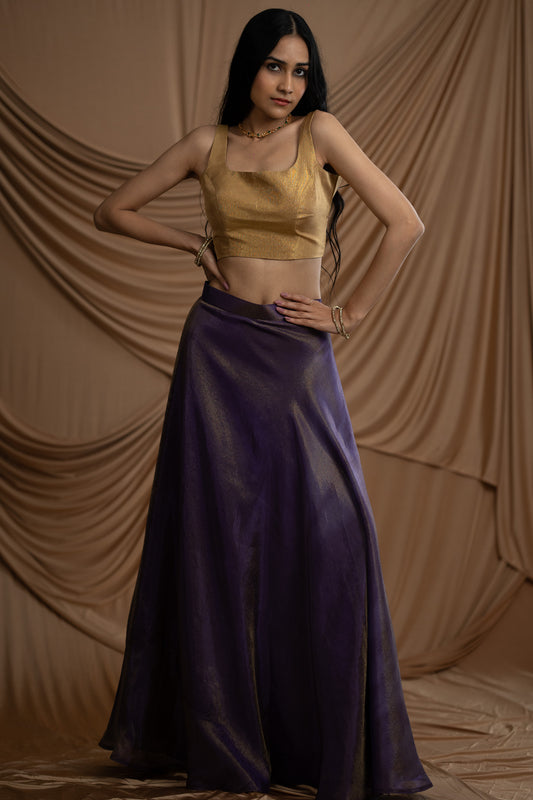 Purple Shimmery Tissue Skirt