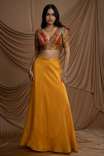 Yellow Shimmery Tissue Skirt