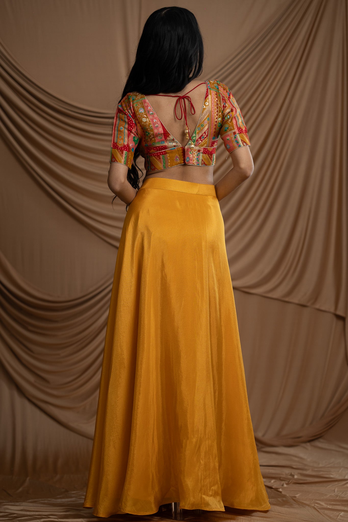 Yellow Shimmery Tissue Skirt